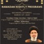 Month of Ramadan Nightly Programs at IECOC