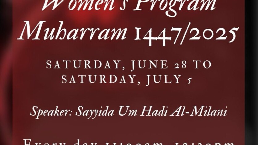 Muharram Women’s Program