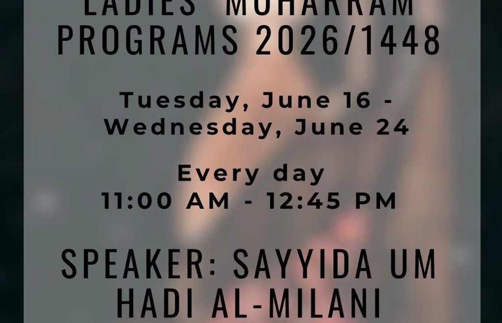 Muharram Women’s Daily Program