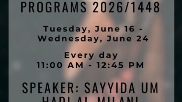 Muharram Women’s Daily Program